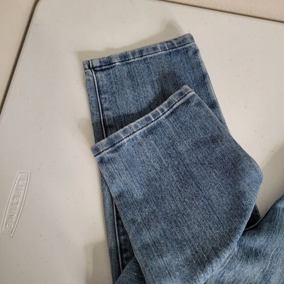 Michael Kors Size 10 Jeans Women Izzy Skinny denim button pockets zip - Picture 5 of 12